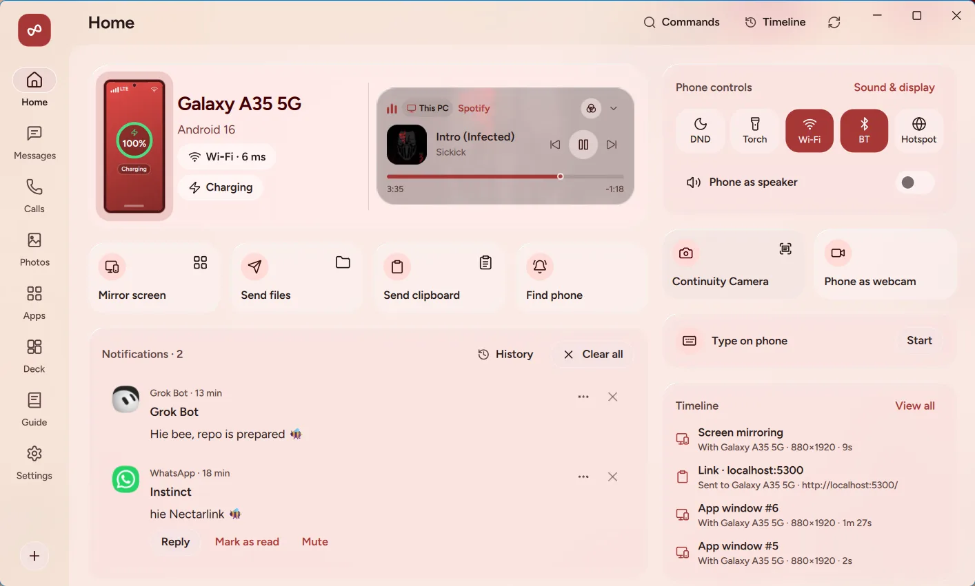 Cover image for NectarLink unified phone and PC app